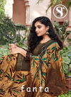 SWEETY FASHION FANTA Latest Fancy Regular Wear Rayon With Swarovski  Work Tailored And Border Heavy salwar Suit Collection